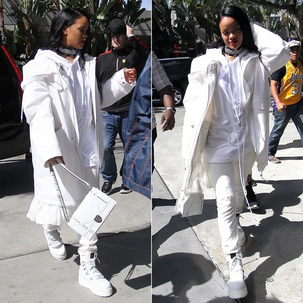 Puma X Fenty Rihanna White Sneaker Boot